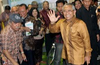 Menteri PU Djoko Kirmanto mengunjungi stand PU di pameran tersebut. (dok Kemen PU)