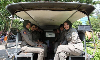 Ciatttt! Satpoltik Juga Dibekali Ilmu Bela Diri