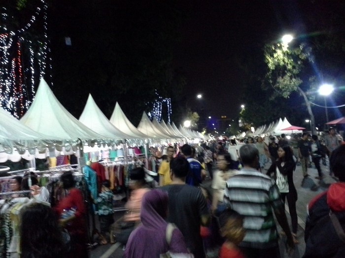PKL Jakarta Night Market Gembira Pengunjung Meningkat