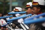 Marching Band Polisi Cilik Hibur Pengunjung HBKB