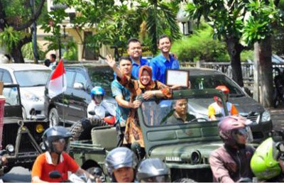 Surabaya Raih Penghargaan Internasional, Risma Pimpin Pawai 