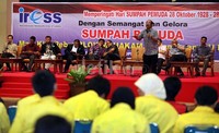 Diskusi ini dihadiri para mahasiswa.