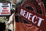Muslimah HTI Demo di Bundaran HI
