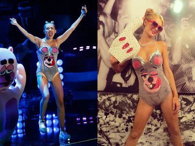 Twerk or Treat? Paris Hilton Berubah Jadi Miley Cyrus