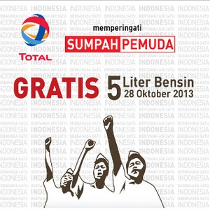 Hanya Hari Ini, Beli Bensin Total Pakai Kartu Kredit Bank Mega Gratis 5 Liter