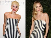Menurut anda, siapakah dari kedua selebriti tersebut yang paling cocok mengenakan jumpsuit stripes itu? Jason LaVeris/JB Lacroix/Getty Images.