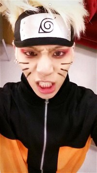 Jonghyun meng-upload foto dirinya yang berubah menjadi Naruto lewat akun Twitter-nya. (Twitter)