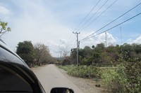 Pemandangan saat memasuki Timor Leste tak jauh berbeda dengan yang kami lewati saat menuju kawasan perbatasan. Mayoritas pemandangan didominasi lahan kering dan pepohonan (Sastri/detikTravel)