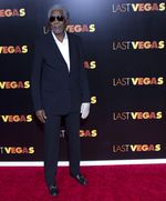 Morgan Freeman dan Robert De Niro di Premiere Last Vegas