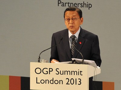 Boediono Hadiri OGP Summit di London