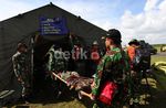TNI AU Latihan Evakuasi Korban Perang