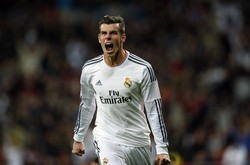 Pemain termahal Real Madrid, Gareth Bale menyumbang 2 gol. REUTERS/Susana Vera.