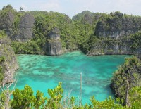 Tanjung Bintang sebenarnya lebih mirip seperti laguna. Hanya saja orang setempat menyebutnya Tanjung Bintang bukan Laguna Bintang (Putri/detiktravel)