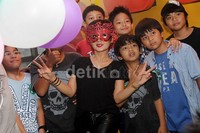 Pada acara ini, Yuni mengundang teman-teman Cello untuk datang ke acara ulang tahun anak keduanya itu. Gus Mun/detikHOT.