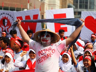 Puluhan Pelajar Kampanye Anti Rokok