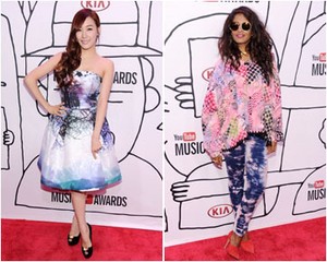 Selebriti Berbusana Terbaik Hingga Eksentrik di Youtube Music Awards
