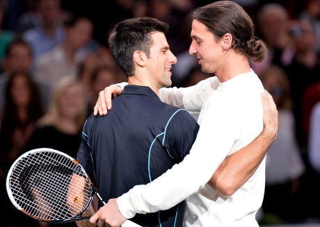 Setelah di Milanello, Djokovic dan Ibrahimovic Bertemu lagi di Lapangan Tenis