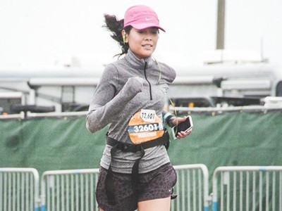 Aksi Sigi Wimala Maraton di San Francisco