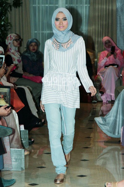 Ria Miranda, Trunk Show 2014 at Ballroom Grand Hotel Mahakam. Jakarta. 31-Oktober-2013. [Foto: Mohammad Abduh/Wolipop]