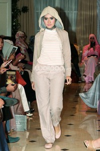 Ria Miranda, Trunk Show 2014 at Ballroom Grand Hotel Mahakam. Jakarta. 31-Oktober-2013. [Foto: Mohammad Abduh/Wolipop]