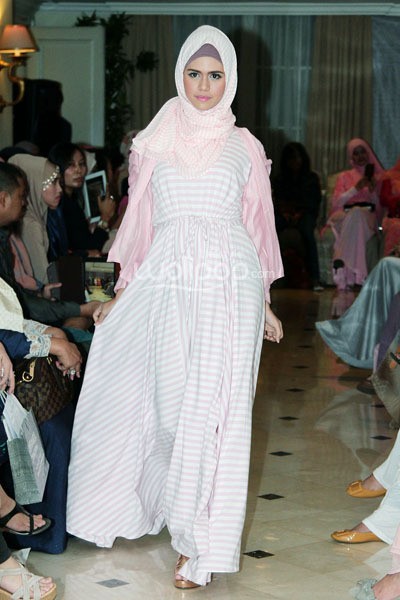 Ria Miranda, Trunk Show 2014 at Ballroom Grand Hotel Mahakam. Jakarta. 31-Oktober-2013. [Foto: Mohammad Abduh/Wolipop]