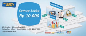 Kejutan BCA KlikPay Deal! Belanja Gadget & Elektronik Semua Serba Rp. 10.000,-