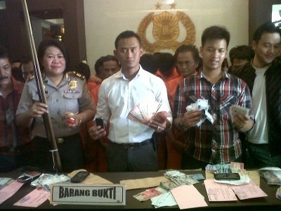 32 Tersangka Judi Digulung Dalam 3 Minggu