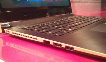 Dibenamkan stereo speaker dari Dolby Advanced Audio, laptop dengan ketebalan 0,85 inch dan bobot 2 kg ini mengasyikkan untuk entertainment. Soal daya tahan baterai, laptop ini diklaim mampu bertahan hingga 9 jam dalam sekali pengisian.     