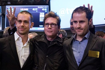Dorsey sendiri diperkirakan akan kecipratan USD 679 juta atau sekitar Rp 6,9 triliun dari IPO tersebut. Saat ini ia punya 23.411.350 lembar saham atau setara dengan 4,9% saham raksasa jejaring sosial tersebut. (kredit foto: getty images)     