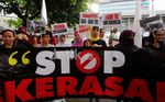 Massa Peduli TKI Demo Kedubes Arab Saudi