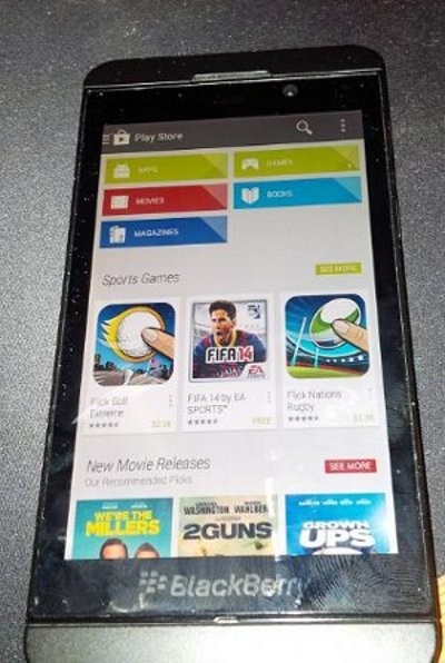 Toko Aplikasi Android Sambangi BlackBerry 10