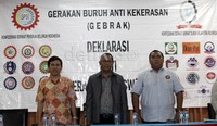 Mereka mengutuk segala tindakan kekerasan yang dilakukan oleh siapapun terhadap pekerja/buruh dan menolak segala bentuk tindakan menghalang-halangi maupun memaksa orang lain (sweeping) dalam menyampaikan haknya untuk mogok atau tidak mogok.