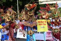 Kirab Budaya Rakyat 2013 dibuka oleh Gubernur DKI Jakarta, Joko Widodo (Jokowi). Lamhot Aritonang/detikFoto.