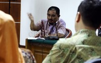 Luthfi Hasan kembali menjalani sidang lanjutan dengan agenda pemeriksaan saksi-saksi. Lamhot Aritonang/detikFoto.