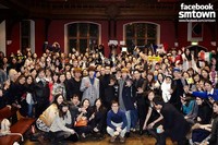 Dihadiri oleh 400 mahasiswa Oxford, keempat member Super Junior tampak bangga bisa berbicara di universitas ternama di Inggris. (SME)