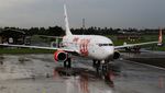 Boeing 737 ke-100 Lion Air Tiba di Bandara Soetta
