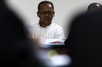 Deddy Kusdinar mendengarkan keterangan para saksi. Lamhot Aritonang/detikFoto.