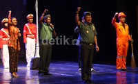 Panglima TNI Jenderal Moeldoko ikut berpartisipasi dalam pentas kebangsaan ini.