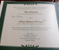 Sebanyak seribu undangan rencananya akan disebar untuk acara resepsi tersebut.