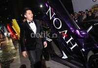    Mobil Lamborghini tersebut juga terdapat sticker bertuliskan 'NOAH'. Gus Mun/detikHOT.