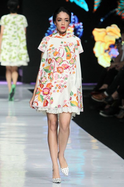 Jakarta, Indonesia - 21 Oktober. Edward Hutabarat Annual Show The Parang. Jakarta Fashion Week 2014 at Senayan City. 21 Oktober 2013. Jakarta. [Foto: Mohammad Abduh/Wolipop]