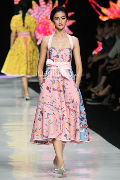 Jakarta, Indonesia - 21 Oktober. Edward Hutabarat Annual Show The Parang. Jakarta Fashion Week 2014 at Senayan City. 21 Oktober 2013. Jakarta. [Foto: Mohammad Abduh/Wolipop]