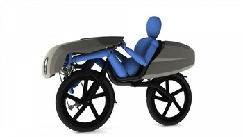 Seorang mahasiswa desain industri Inggris merancang sepeda ini. Hadir dengan desain unik dan terlihat jauh lebih nyaman untuk sebuah perjalanan panjang menggowes. (kredit foto: Bicycle Design)