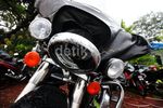 Ini Dia Harley yang Tabrak Trotoar di Menteng