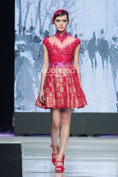 Jakarta, Indonesia - 21 Oktober. Abeneri Ang La Memoire. My Project Runway. Jakarta Fashion Week 2014 at Senayan City. 21 Oktober 2013. Jakarta. [Foto: Mohammad Abduh/Wolipop]