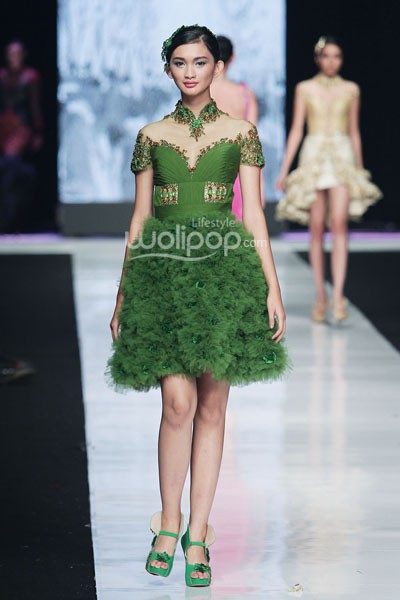 Jakarta, Indonesia - 21 Oktober. Abeneri Ang La Memoire. My Project Runway. Jakarta Fashion Week 2014 at Senayan City. 21 Oktober 2013. Jakarta. [Foto: Mohammad Abduh/Wolipop]