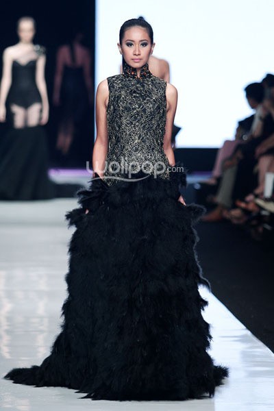 Jakarta, Indonesia - 21 Oktober. Gracia Shinta Femme Fatale. My Project Runway. Jakarta Fashion Week 2014 at Senayan City. 21 Oktober 2013. Jakarta. [Foto: Mohammad Abduh/Wolipop]