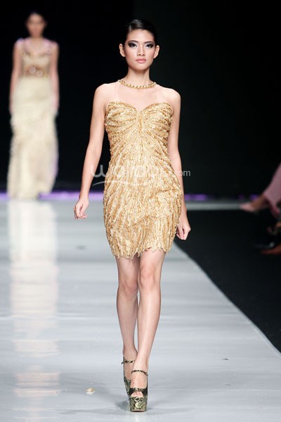 Jakarta, Indonesia - 21 Oktober. Shella Tanzillia Odette. My Project Runway. Jakarta Fashion Week 2014 at Senayan City. 21 Oktober 2013. Jakarta. [Foto: Mohammad Abduh/Wolipop]