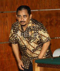 Luthfi Hasan saat tiba di ruang sidang Pengadilan Tipikor, Jakarta. Lamhot Aritonang/detikFoto.
