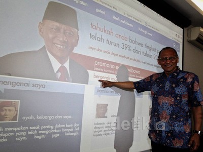 Pramono Edhie Luncurkan Website
